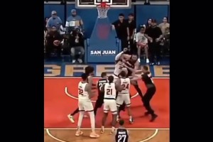 大打出手！NBA冠军中锋麦基与1米83波多黎各小后卫爆发冲突